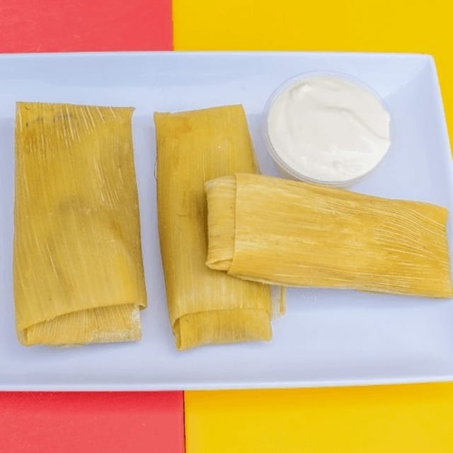 Tamal De Elote Con Crema.