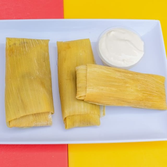 Tamal De Elote Con Crema.